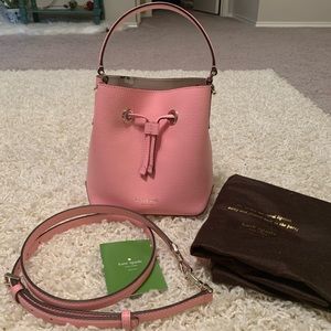 Kate Spade Pink Bucket Bag with Strap- NEW